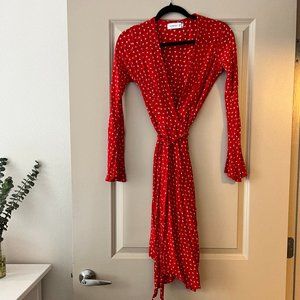Faithfull The Brand Wrap Dress (Size 4)